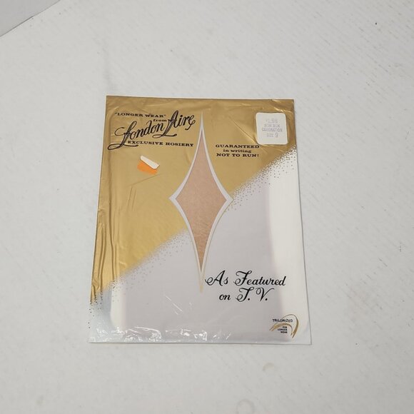 Vintage London-Aire Hosiery Sz 8.5 Seamless 1st No-Run Coronation NOS Prop Lot/6 - Picture 3 of 12